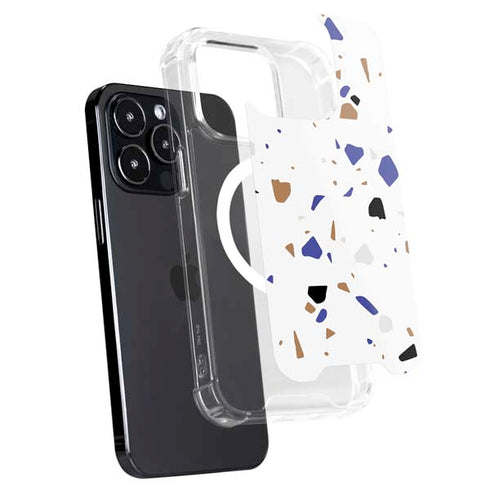 White Terrazzo iPhone 16 Pro MagSafe Case